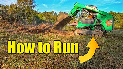 how to protect turf while using skid steer|How to Operate a Skid Steer .